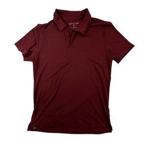 Pistol Lake Short Sleeve Polo Shirt Medium Burgundy Made In USA
